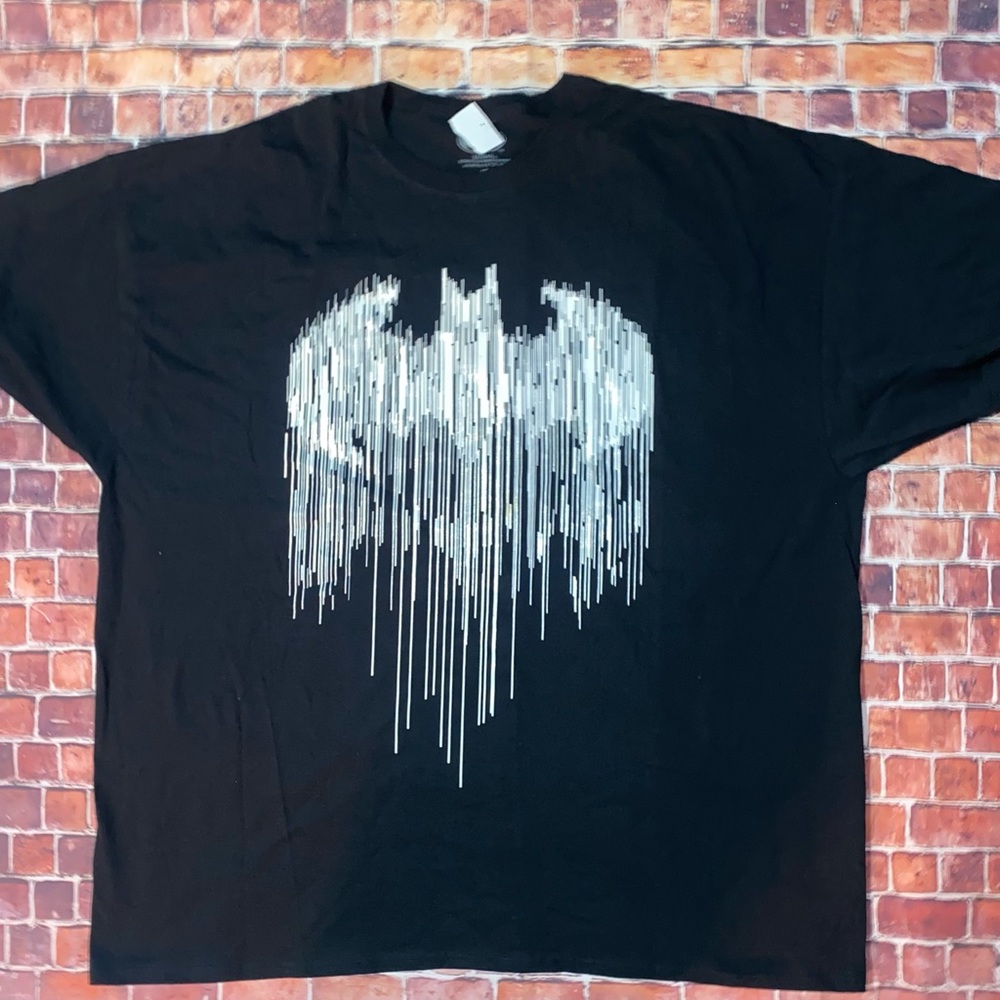 DC Comics Batman T Shirt Men’s 4 XL Cool Batman Logo Black Tee